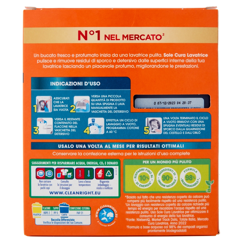 Sole Cura Lavatrice Extra Care Regular 2 x 250 ml